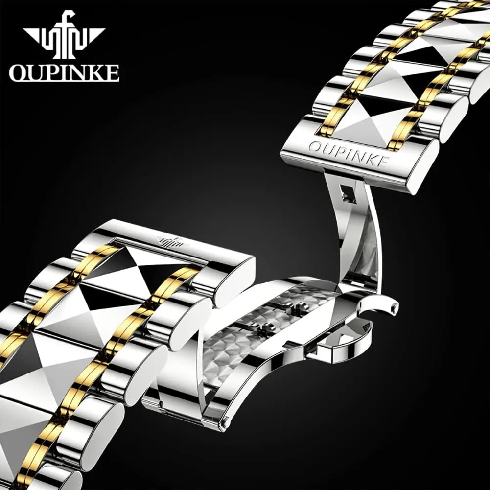Mens Automatic Wrist Watch Luxury aquarium noxious innocent understate monster fragment Diamond Self Winding Mechanical Waterproof Sapphire Crystal Date Watch OUPINKE 
