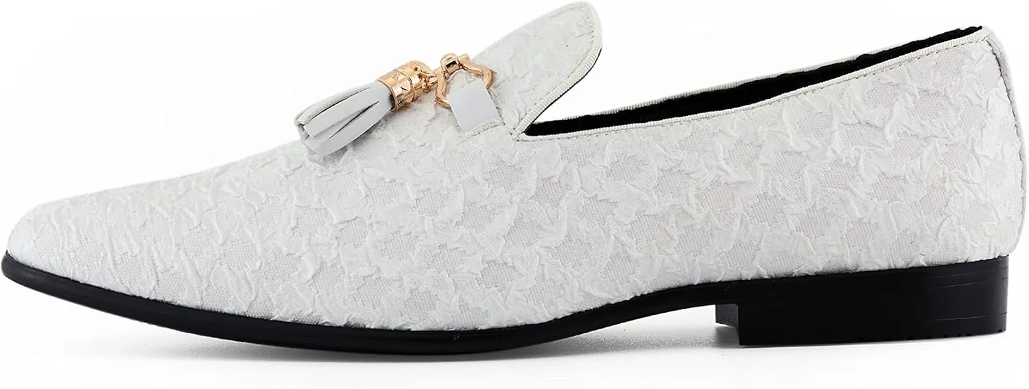 Mens Casual Shoes - Man Made Velvet, Tuxedo Shoes - Metal Gold Chain Tassel & Gold Metal Tip, Dress Shoes - Gift Amali Chaz, Men's Slippers - Loafers Men Slip on blame blame join devout Shoes - 
