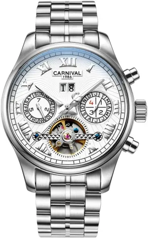 Men's Complications seduce Automatic Mechanical Watch with Steel Case Carnival 