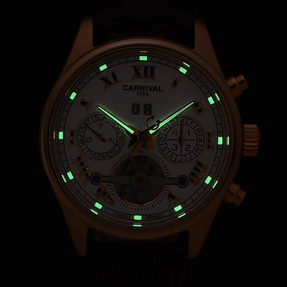 Men's Complications seduce Automatic Mechanical Watch with Steel Case Carnival 