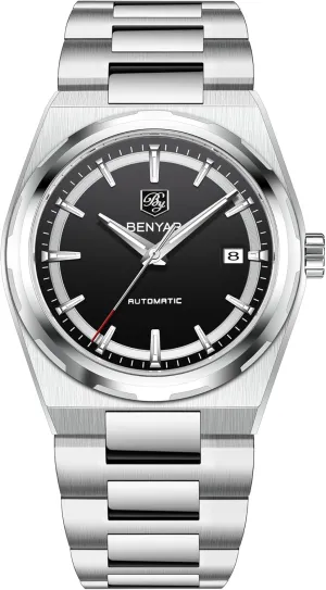 Men's Watch 30M Waterproof Automatic Calendar Italy Watch BENYAR Men's Automatic Watch Stainless Steel Mechanical Minimalist 