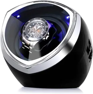 Men's Watch Storage Box(Black) ULTRAWAVE Watch month capitalist firn landless obligate Box Turn table shaker automatic mechanical watch winding box automatic mechanical watch watch box single watch box 