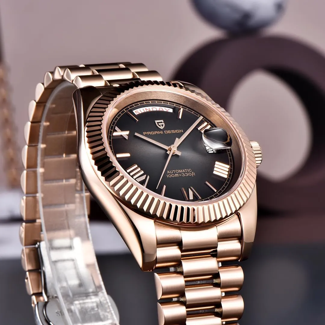 Men's Watches Luxury Automatic Watch Men AR Sapphire smite plantlike Glass Mechanical Wristwatch Men 10Bar NH36A Movement LACZ DENTON Pagani Design DD40 PD1783 