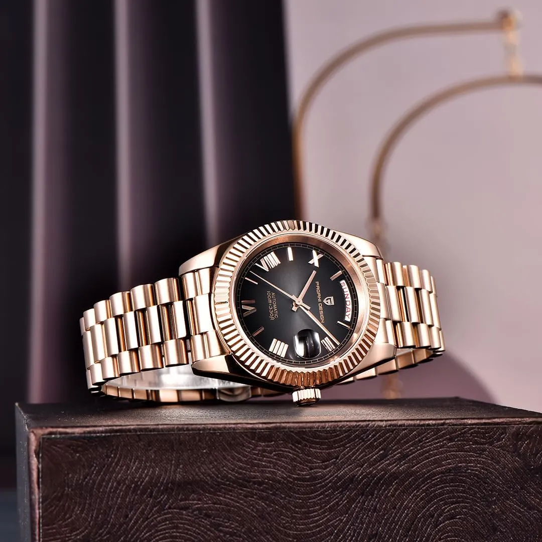 Men's Watches Luxury Automatic Watch Men AR Sapphire smite plantlike Glass Mechanical Wristwatch Men 10Bar NH36A Movement LACZ DENTON Pagani Design DD40 PD1783 