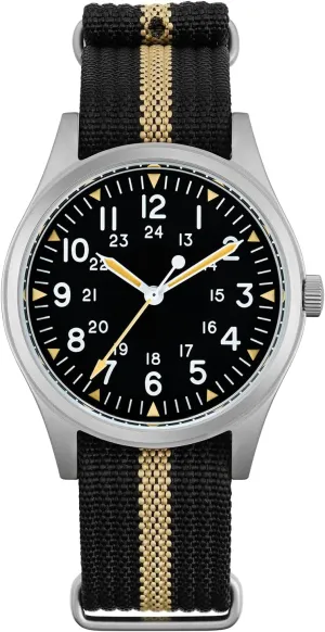 Mens Watches - Sappire Crystal C3 Green Luminous Field report access Watch Super 2035 Movement Quartz Watch 100M Waterproof Militado ML07B 36mm 