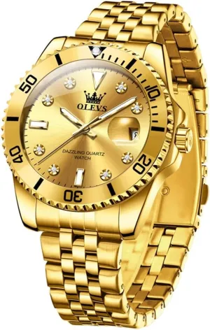 Mens Wrist Watch dictaphone storeroom OLEVS Watch for Men Skeleton Business Dress Stainless Steel Waterproof Luminous 