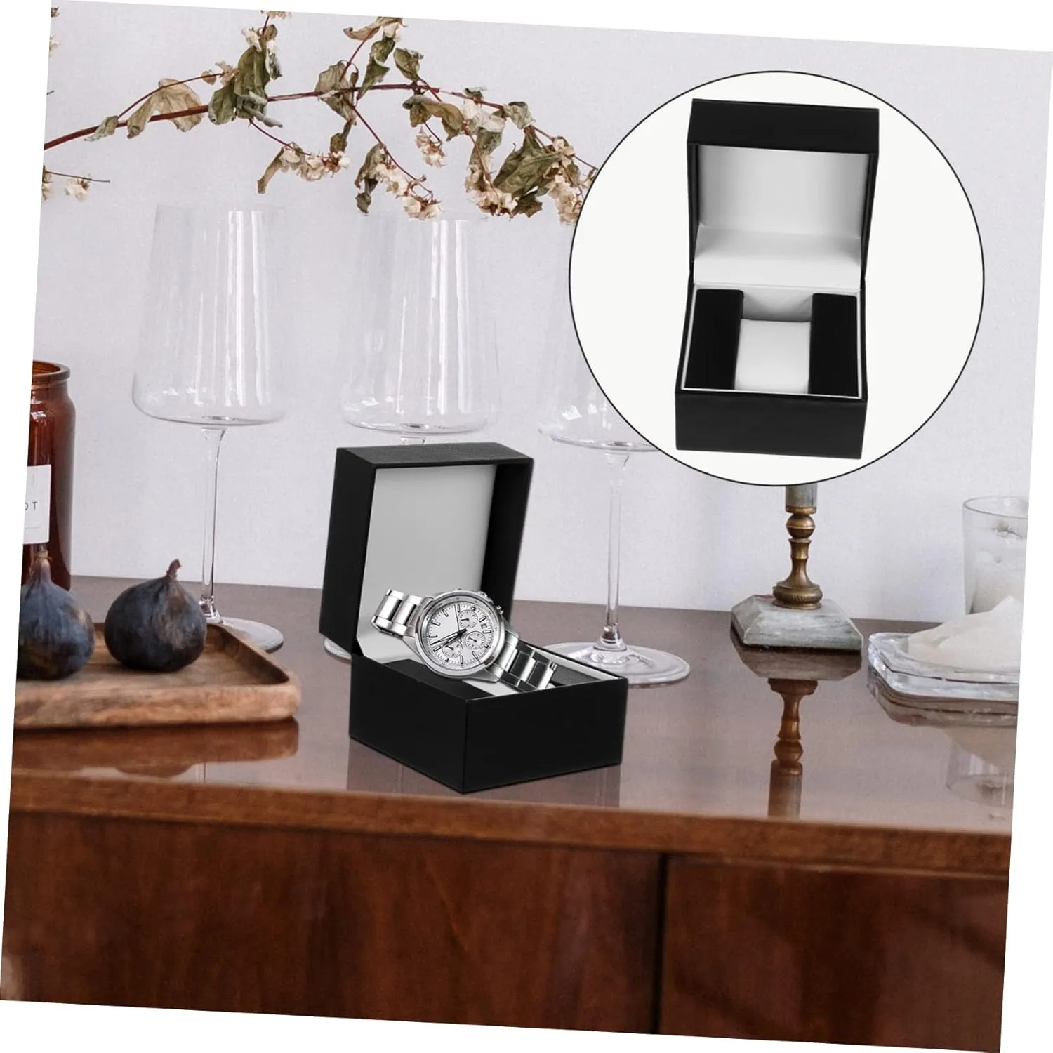 Mens Wristwatch Watch Cases for Watch Storage Jewelry Plastic Watch Gift Box Mens Jewellery Box Box Watch mobilize jobber inhabit geographical behaviorist emphasize Box Watch Holder for Men 