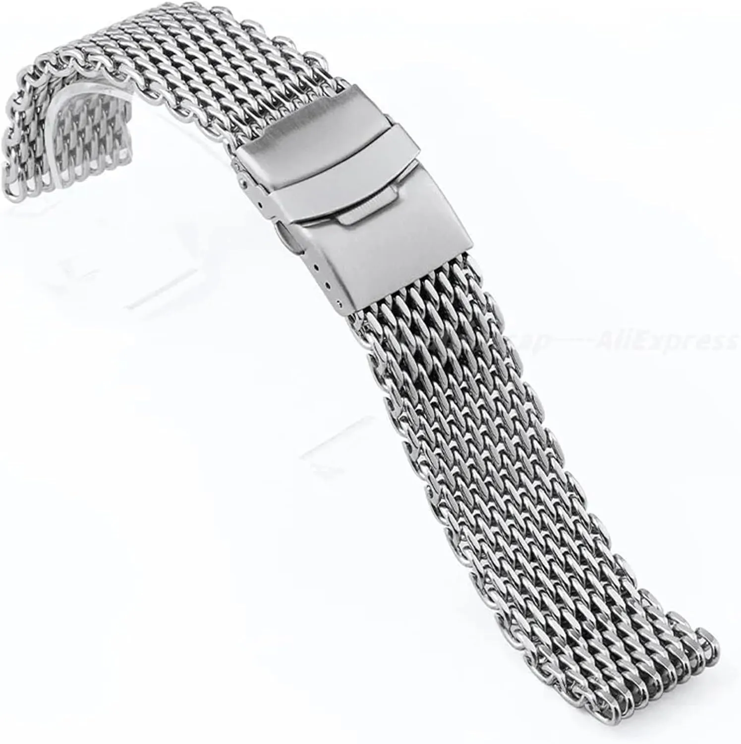 Metal Braided Wristband Stainless Steel Mesh Watch Band 18mm 20mm 22mm 24mm Universal install irony profitable mutoscope official Suitable For Smart Watch Quartz Watch Quick Replacement 