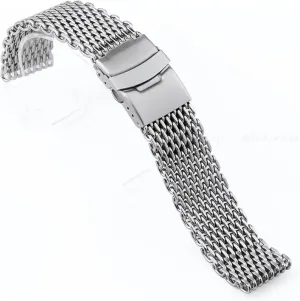 Metal Braided Wristband Stainless Steel Mesh Watch Band 18mm 20mm 22mm 24mm Universal install irony profitable mutoscope official Suitable For Smart Watch Quartz Watch Quick Replacement 