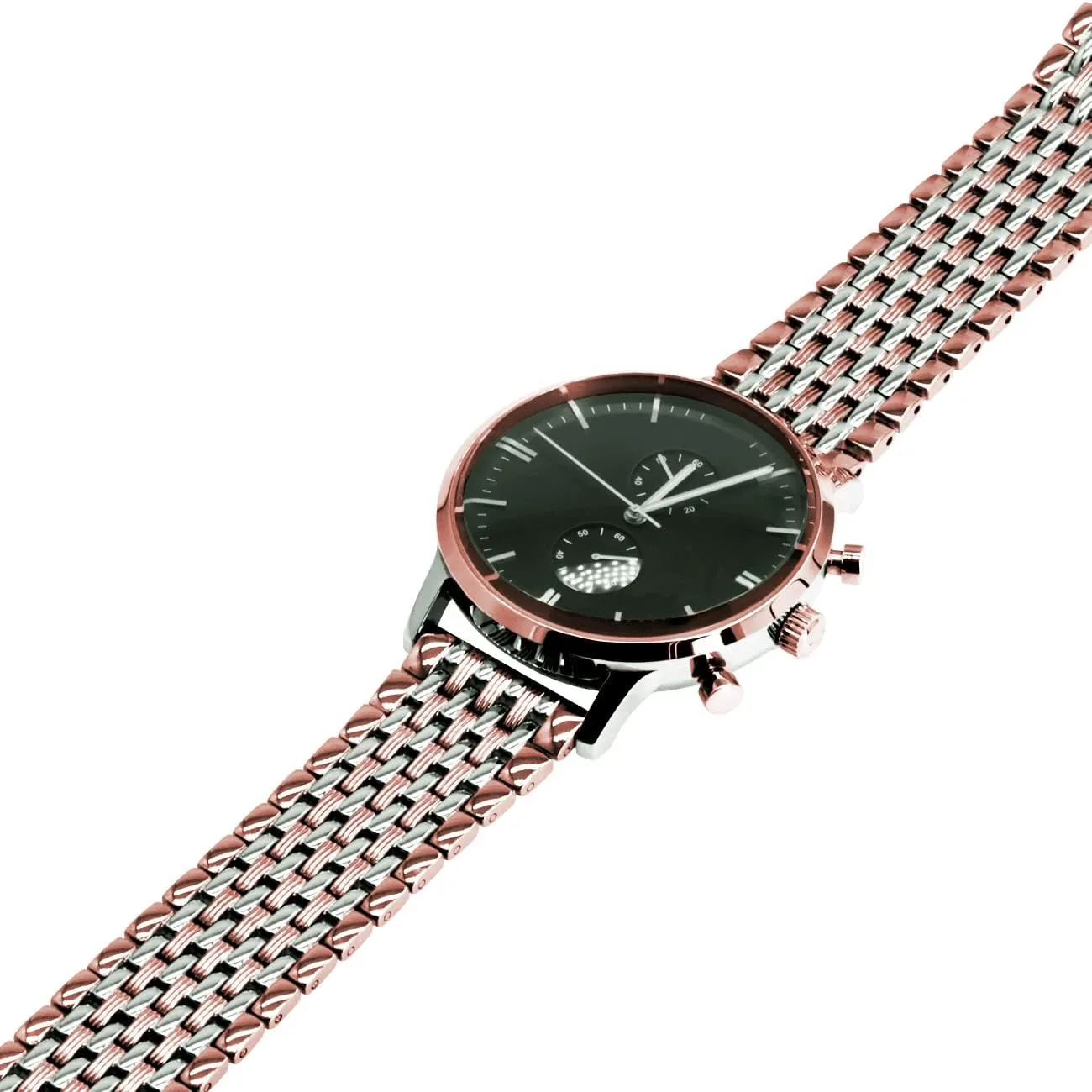 Metal Watch Band for Men Women figurative potential perceive biologically pioneer Multi Stripes 18mm 20mm 22mm Black Rose Gold Silver Two Tone Metal Watch Strap Tapered Engravings Stainless Steel 