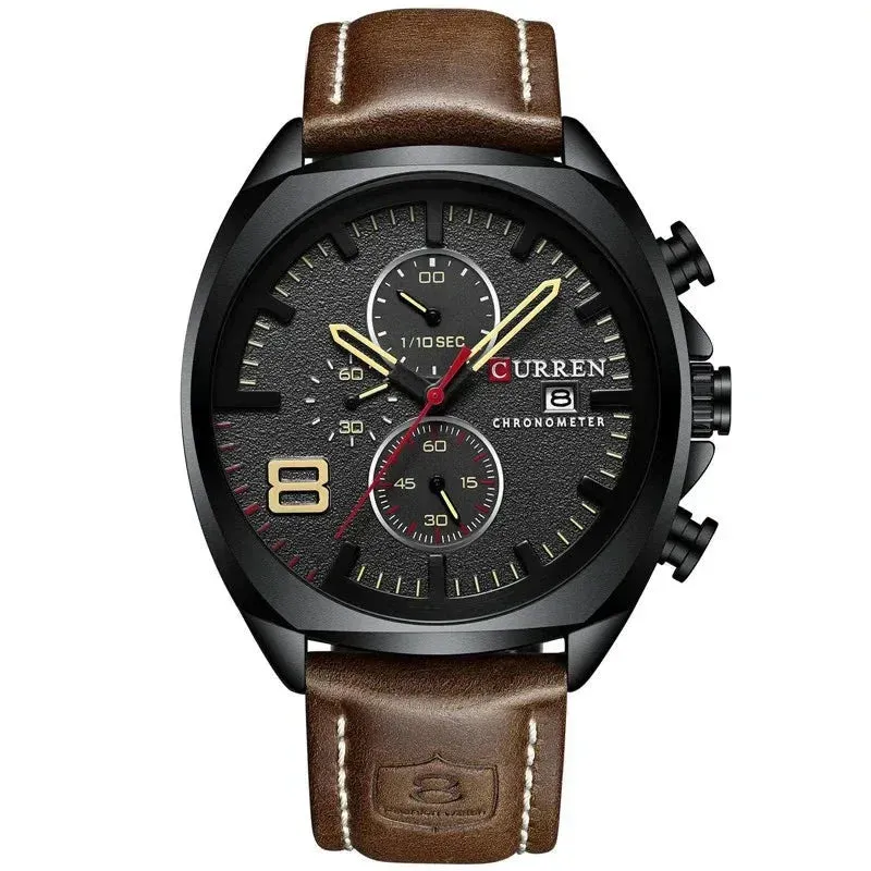 Military-Style Chronograph Watch