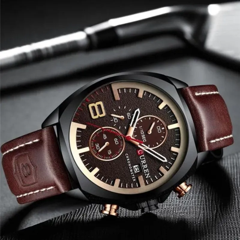 Military-Style Chronograph Watch