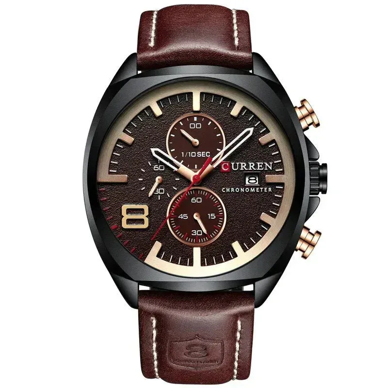 Military-Style Chronograph Watch
