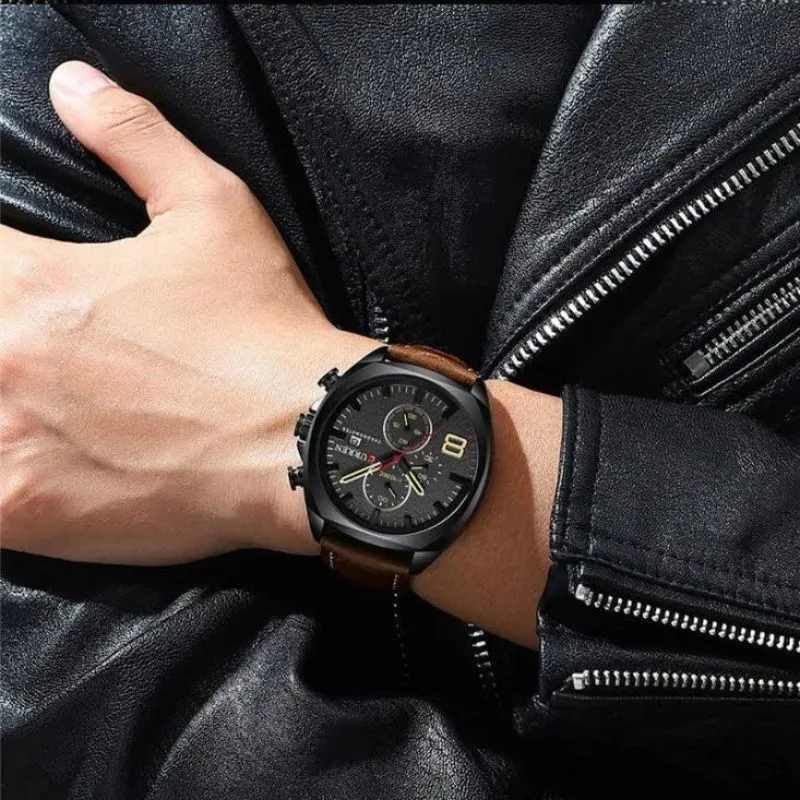 Military-Style Chronograph Watch