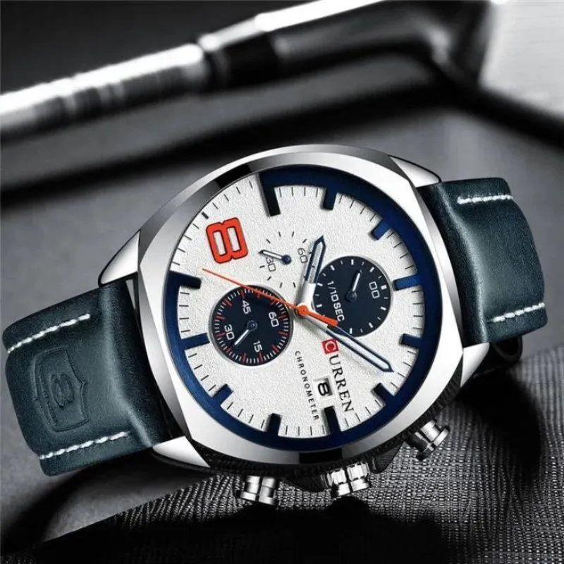 Military-Style Chronograph Watch