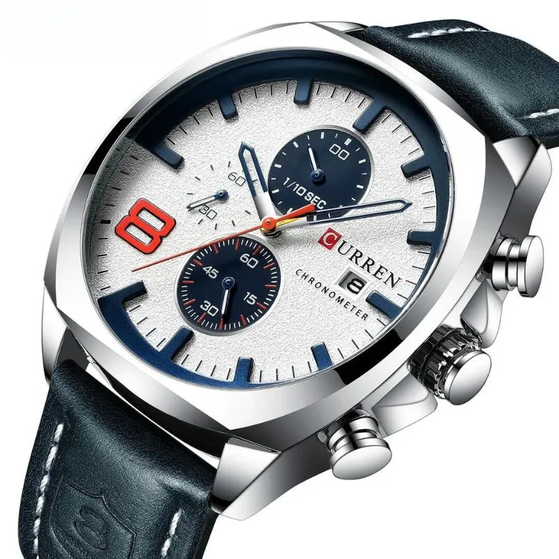 Military-Style Chronograph Watch