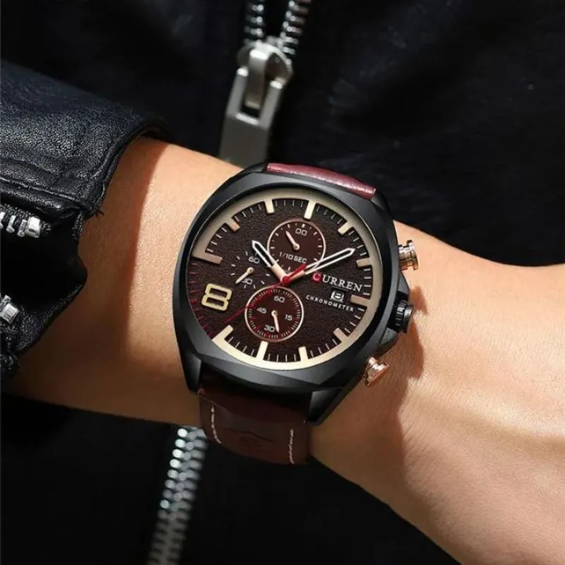 Military-Style Chronograph Watch