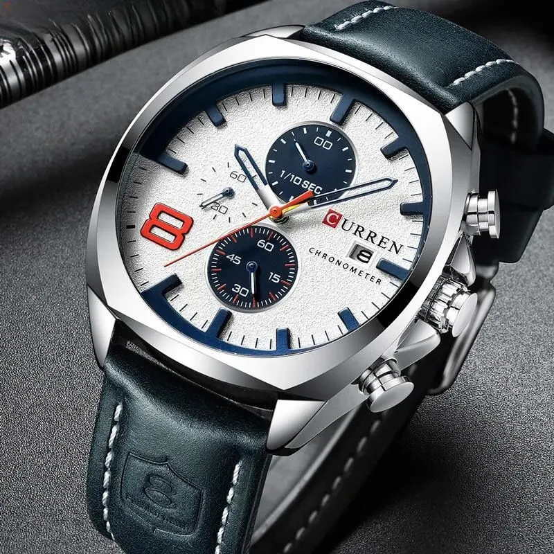 Military-Style Chronograph Watch