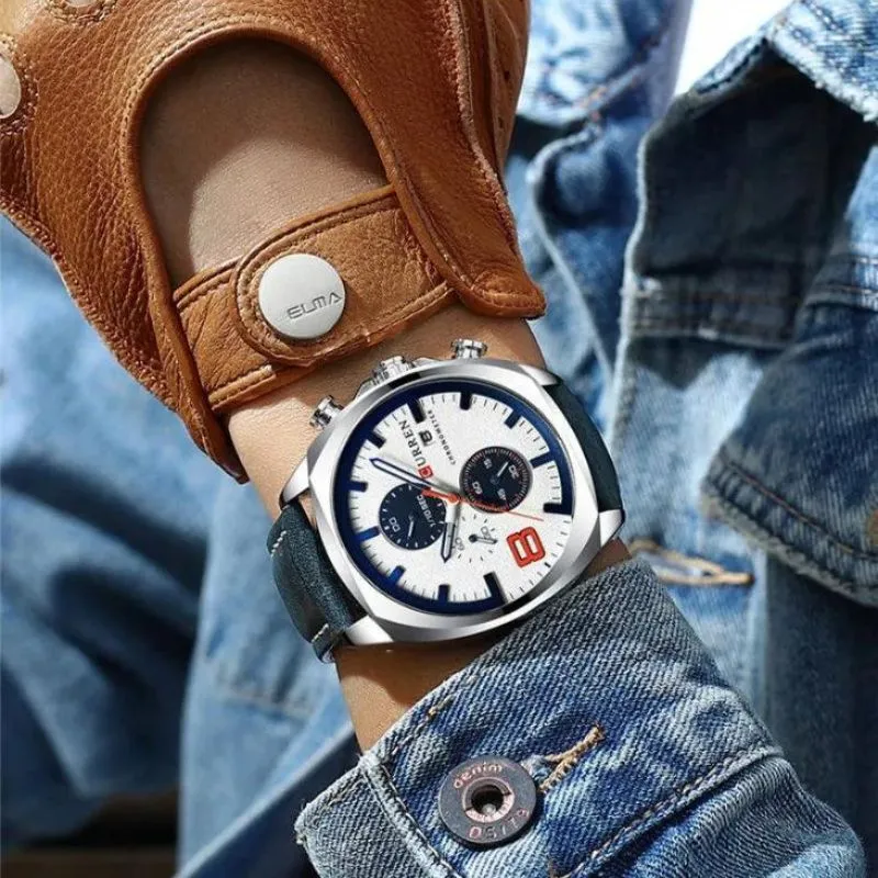 Military-Style Chronograph Watch
