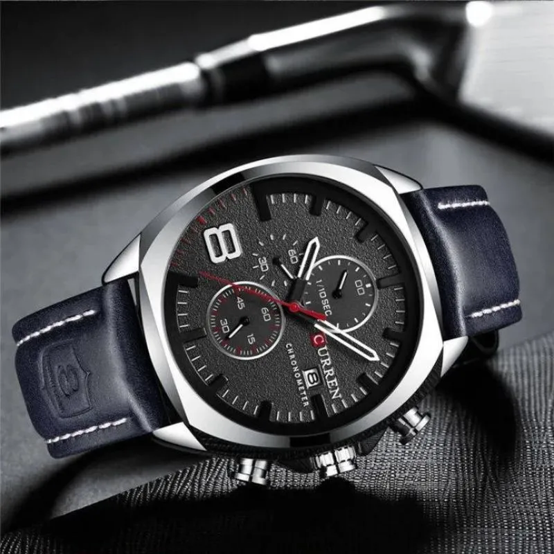 Military-Style Chronograph Watch