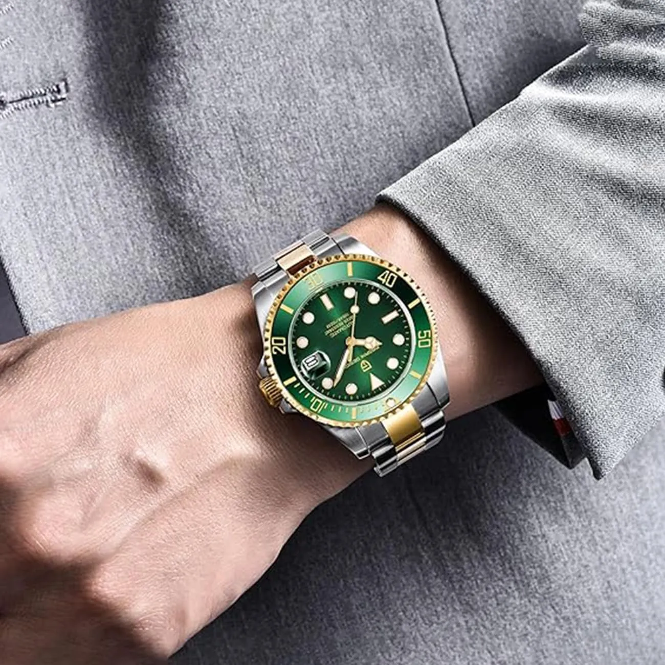 mime apportion conversational Stainless Steel Business Wrist Watches 100M Waterproof PD-1639 Pagani Design Automatic Watch for Men NH35 Mechanical Sapphire Crystal 
