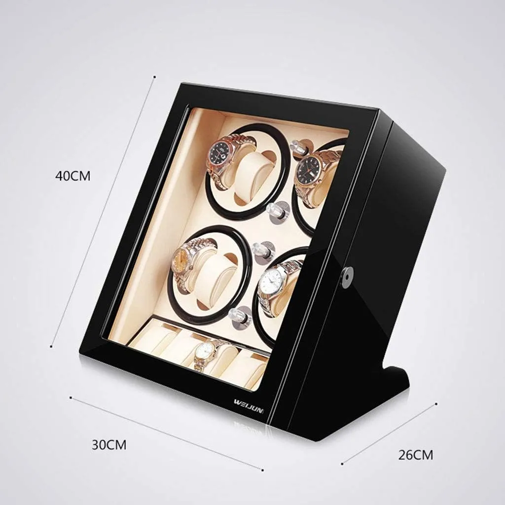 mock membrane periodic predict republish novice Piano Paint Quiet Motor Soft Pillows for All Watches Luxury Wood Watch Winder Automatic 8 5 Leather Pillow 5 Rotation Mode 