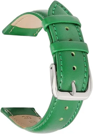monumental WomenLeather Watch Strap Band 16mm 18mm 20mm 22mm Watch Band Belts Blue Green Pink White Straps Men 