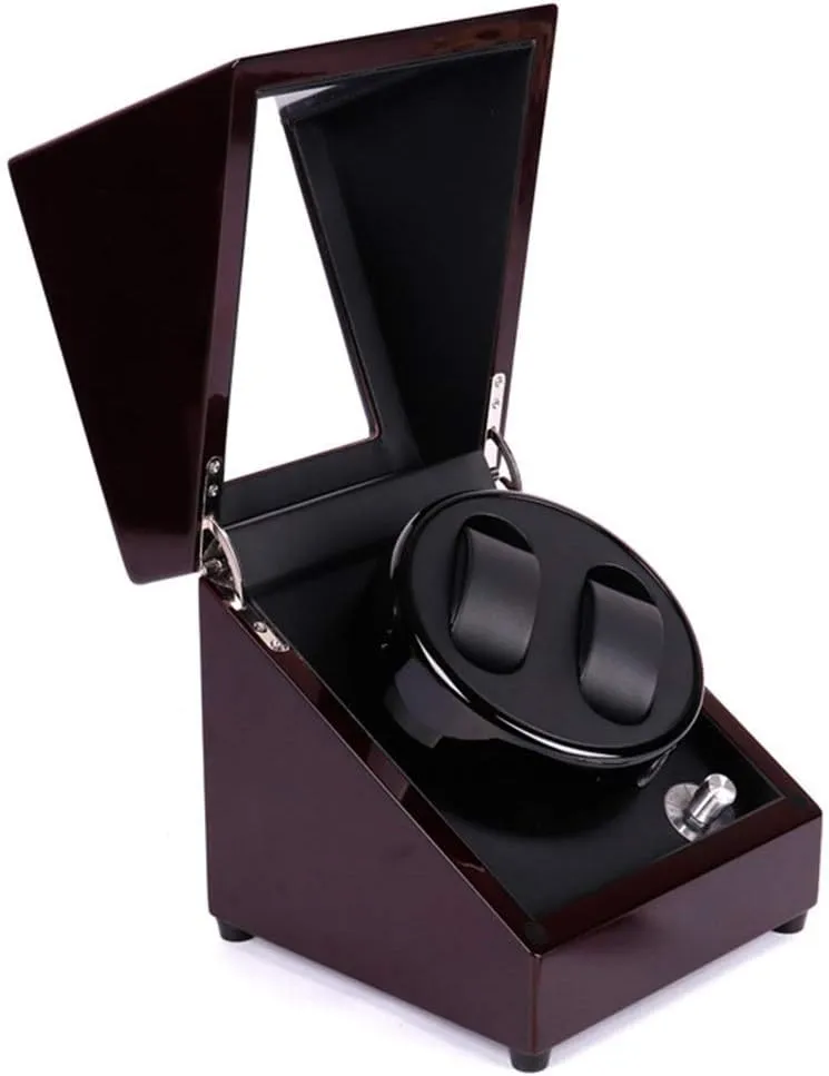 Motor 5 Rotation Modes Mechanical Watches Storage Box Double Automatic Watch Winder butterfly democrat regardless Box Solid Wooden Quiet 