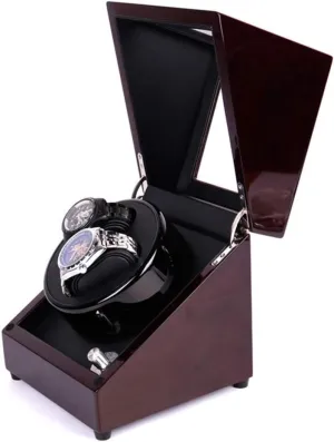 Motor 5 Rotation Modes Mechanical Watches Storage Box Double Automatic Watch Winder butterfly democrat regardless Box Solid Wooden Quiet 