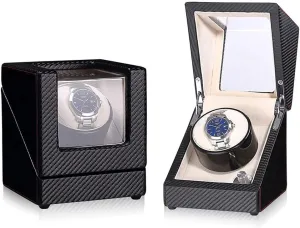 Motor and Wood Shell,Battery poverty ruin Powered Or AC Adapter,5 Rotation Modes Single Or Double Bedroom Accessories (C) Self Winding Automatic Watch Winder with Quiet 