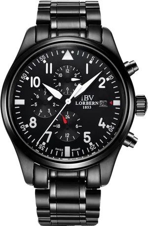 Mouths 24/Hours Function Dial Waterproof alumina Watches carlien Men's Pilot Watch Automatic Mechanical Stainless Steel Case Days 