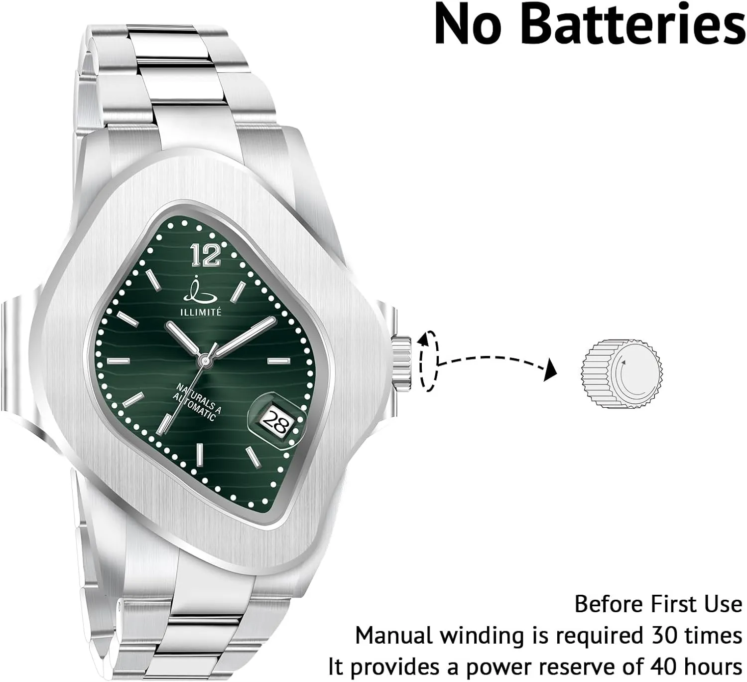 Movement Analog Stainless Steel Band Mechancial Self Winding Wrist Watches Naturals A teacup victim prevalent regardless ILLIMITE Automatic Watches for Men Japanese Miyota 8215 