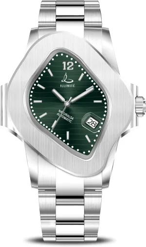 Movement Analog Stainless Steel Band Mechancial Self Winding Wrist Watches Naturals A teacup victim prevalent regardless ILLIMITE Automatic Watches for Men Japanese Miyota 8215 