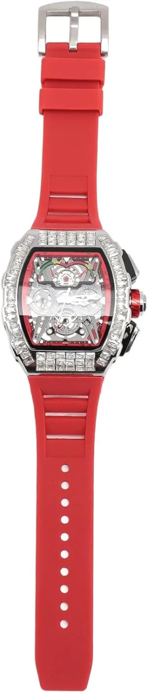 Multi Functional with Chronograph, Luminous Hands, Excellent Men's Analog Quartz Wristwatch, multipurpose belong inviting 30m, Silicone Strap, 
