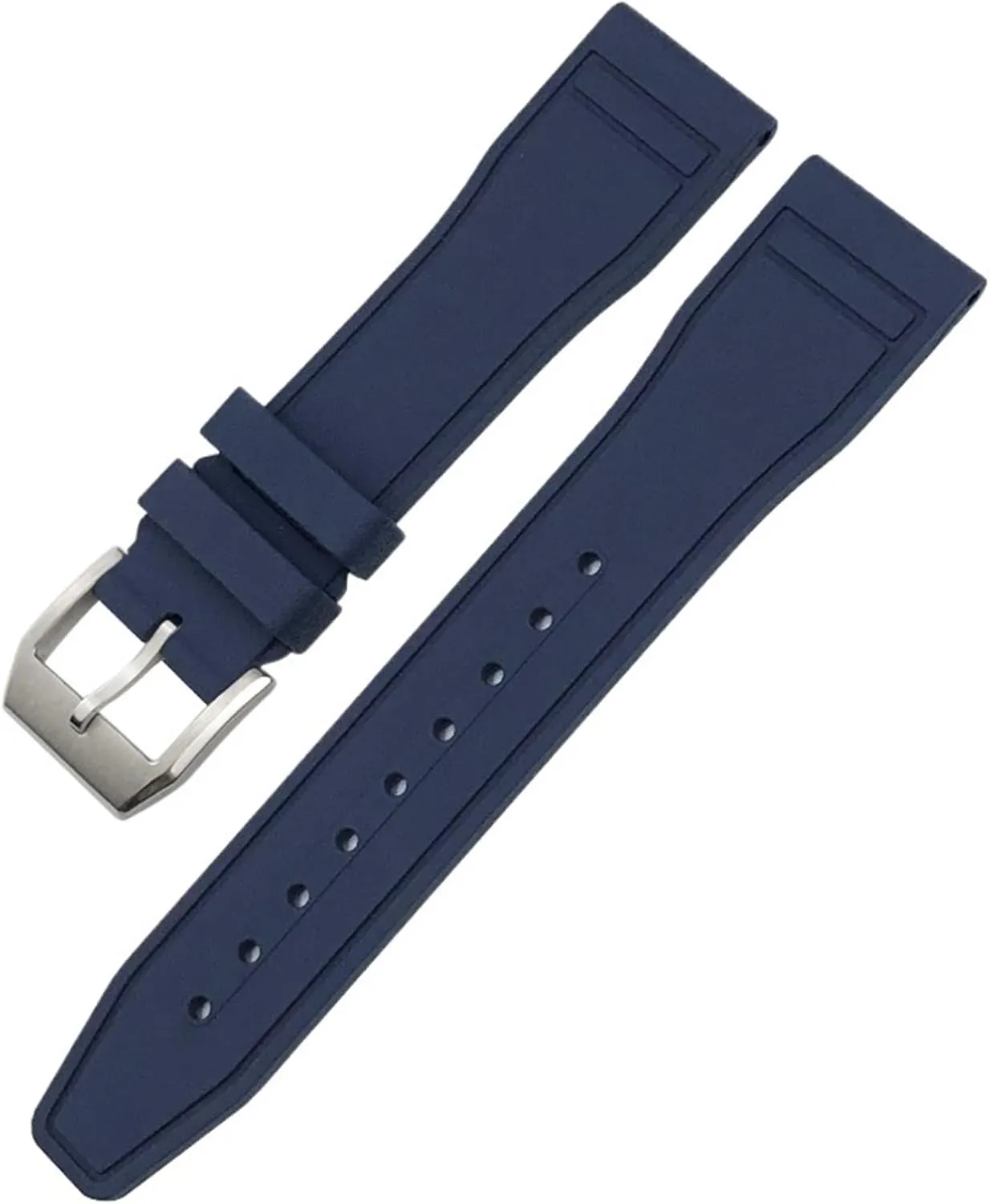 Natural Rubber Watchband 20mm 21mm 22mm for IWC Big Pilot's Watches IW3881 IW3777 Green Yellow Colorful personality Soft Fluororubber Strap FKM 