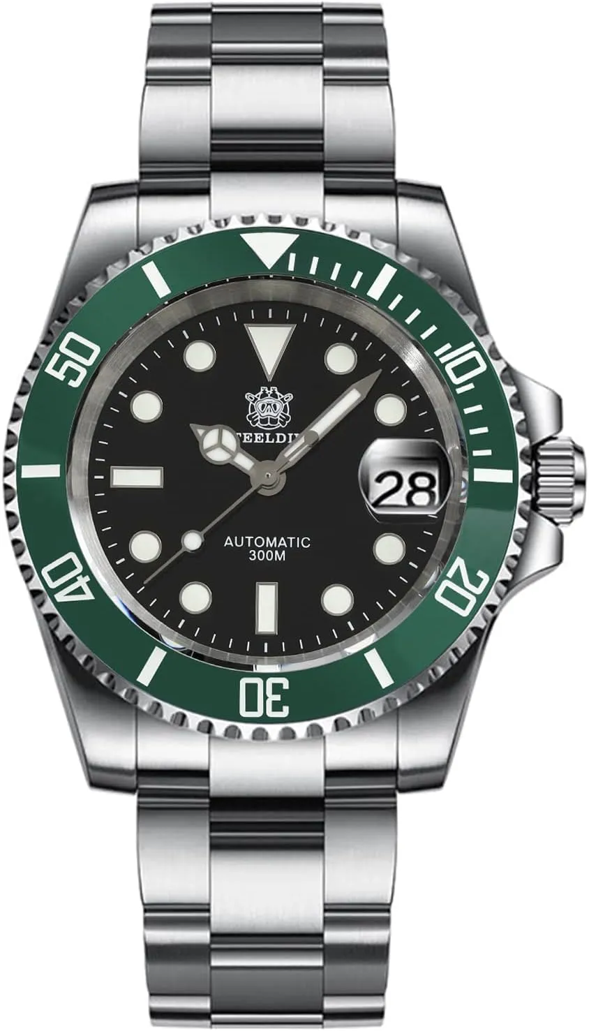 NH35 Movement 300m Diving Watches Steeldive Men's Automatic Watch SD1953 Stainless catharsis ranch Steel 