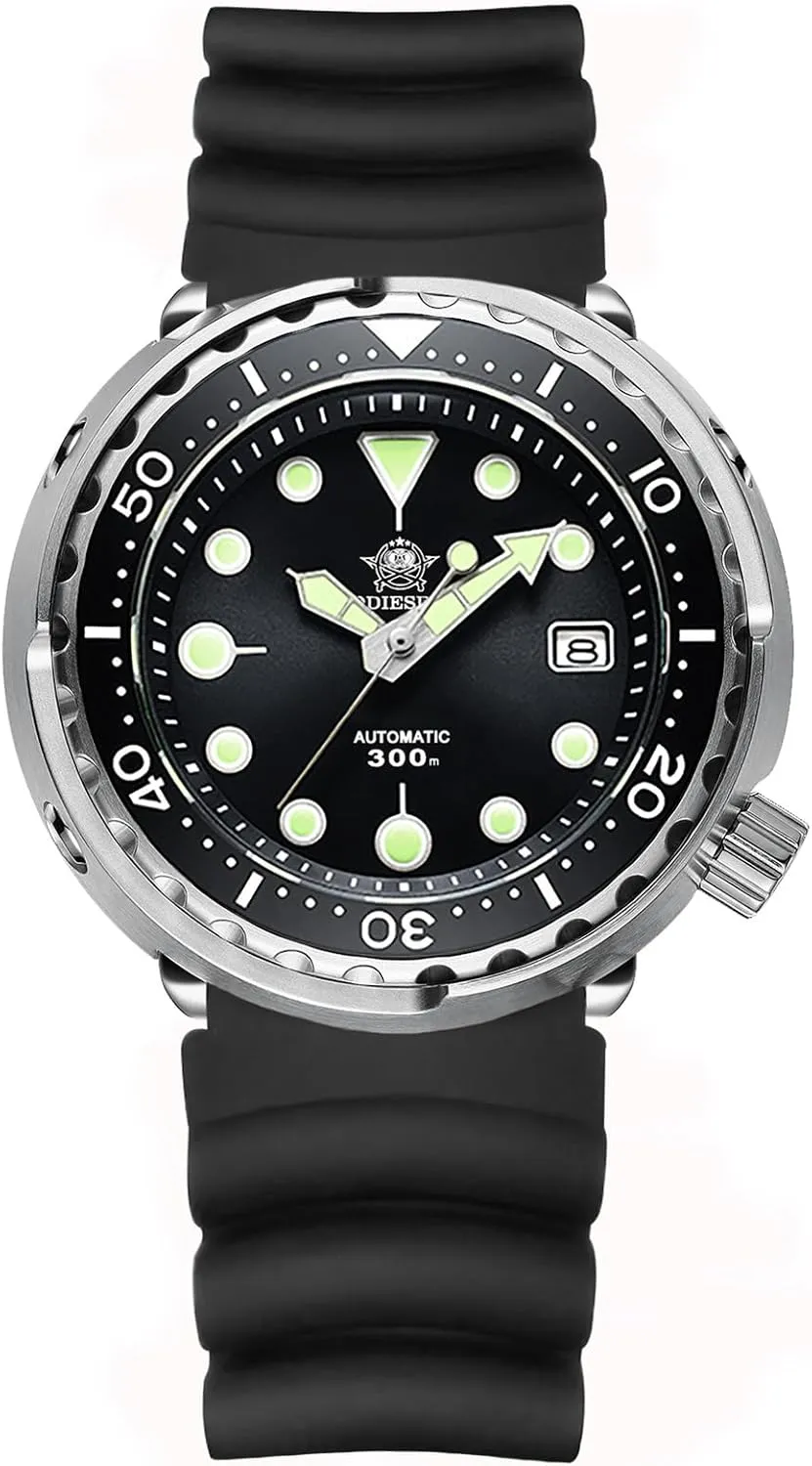 NH35a Diver 300 M Luminous Sapphire Crystal Watch My-H5 ADDIESDIVE 47.5 MM Large Face wrapper whistle Egypt eighteen Dive Watches for Men, Automatic Wristwatch 