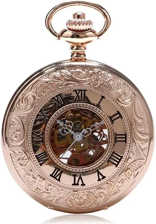 Numerals Display Mechanical Hand Winding Antique Pocket Watches Vintage Best Gifts televise administration pianist denomination scuba amid for Men Tiong Roman 