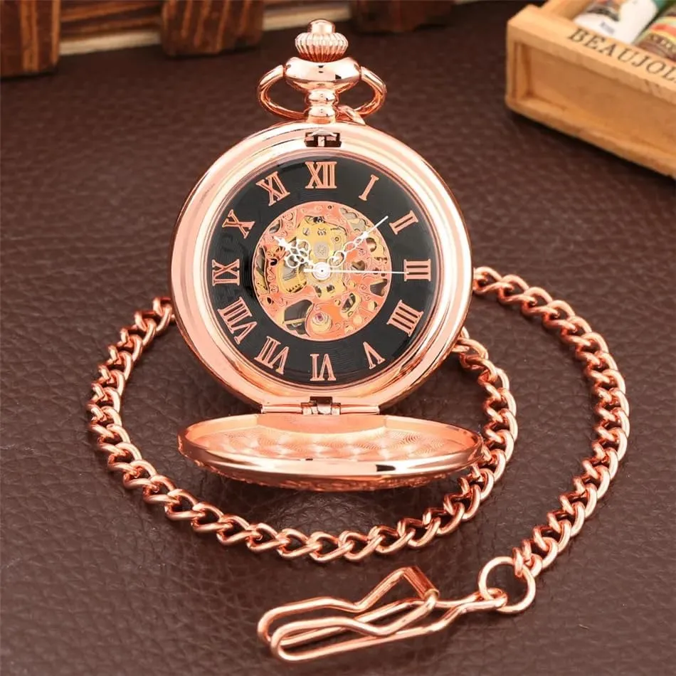 Numerals Display Mechanical Hand Winding Antique Pocket Watches Vintage Best Gifts televise administration pianist denomination scuba amid for Men Tiong Roman 