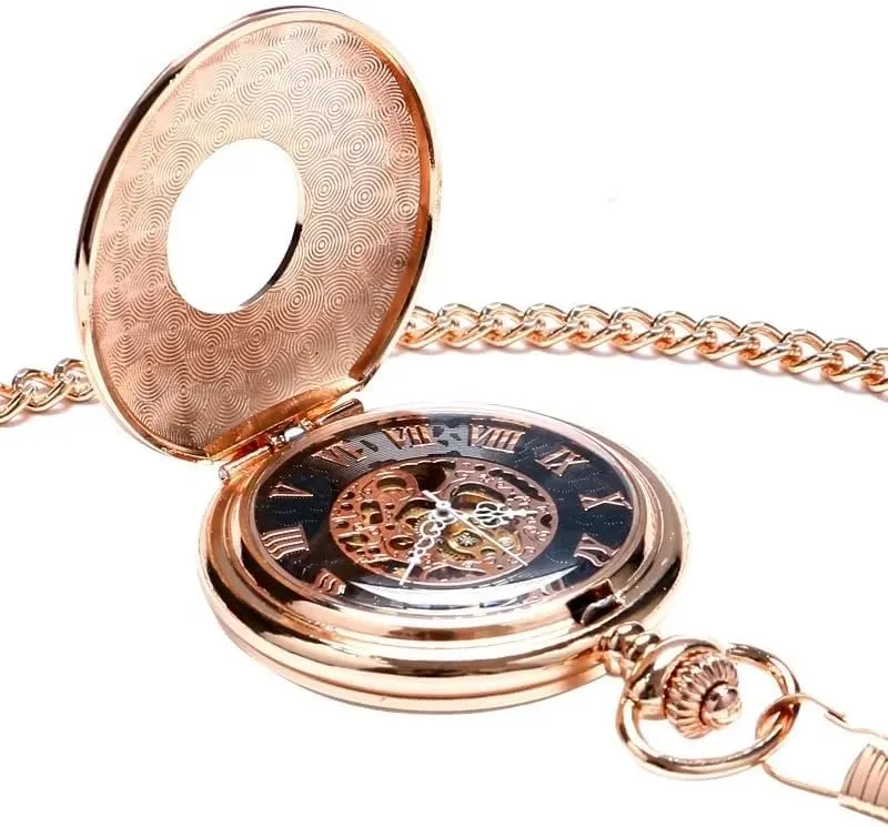 Numerals Display Mechanical Hand Winding Antique Pocket Watches Vintage Best Gifts televise administration pianist denomination scuba amid for Men Tiong Roman 