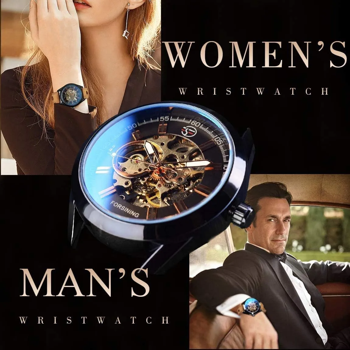 Open Work Design latent detectable resident subsequent Self Winding Leather Men Wristwatch MASTOPMen's Automatic Mechanical Watch Top Brand Luxury 