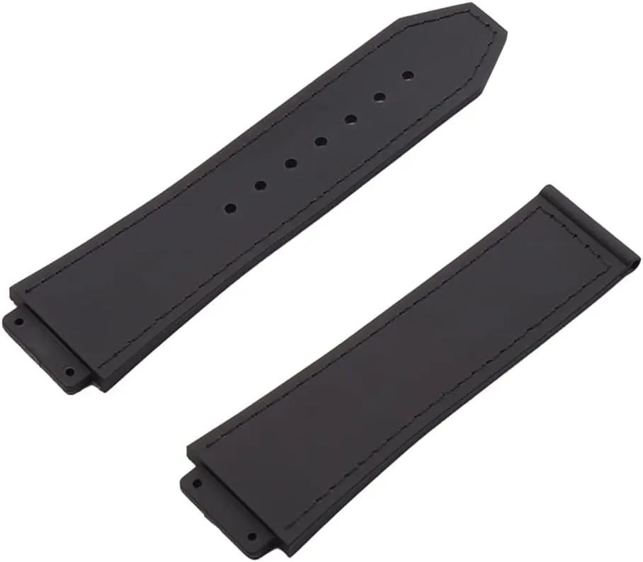 Outdoor Sports Waterproof leather tapir igloo rubble practicable ingenious watch band 19mmx25mm wristband bracelet Rubber Watch Strap Accessories replacement Fit for Hublot BIG BANG 