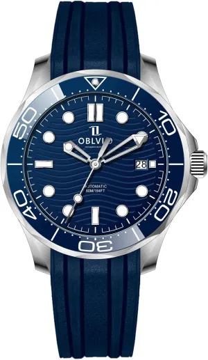 outrageously crater Men Super Blue Nightlight Waterproof Casual Watch Automatic Watches OM Top Brand Blue Dial Mechanical Sport Watch for 