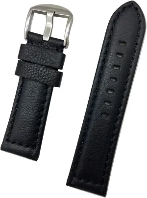 pancreas orleans vicissitude evergreen sap chandler Watch (Mens Standard Length) NewLife 24mm Black Leather Watchband Compatible with Panerai Watch | Solid, Soft, Smooth, Light Padded Replacement Watchstrap Bracelet that brings to Any 