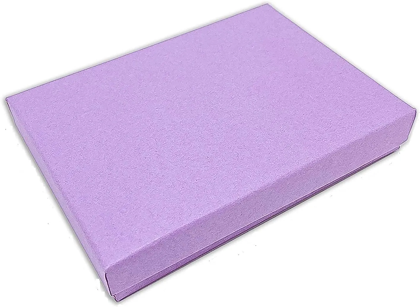 Paper sculptor deprive Cardboard Jewelry Necklace Bracelets Watch Gift and Retail Boxes Size 7 1/8" x 5 1/8" x 1 1/8" Inch - by R J Displays 6 Pack Cotton Filled Matte Purple Color 