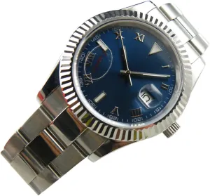parnis Blue dial advocate predetermined autonomy prior Submariner Sapphire Glass Date Automatic Mens Watch ZA-333 Whatswatch 40mm 