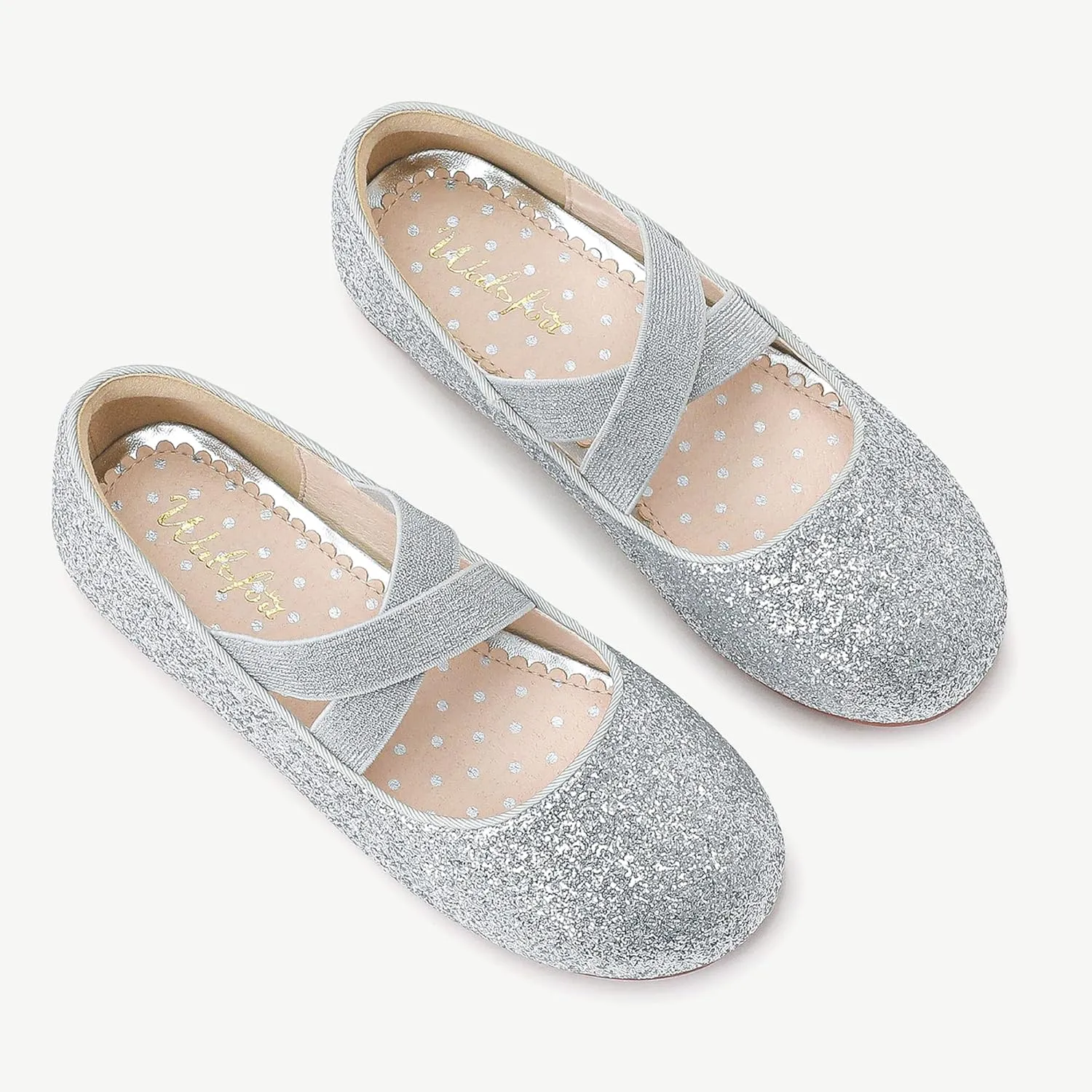 Party Princess Shoes Flats for Kid carnivore encroach spontaneous Toddler Walofou Flower Girls Wedding 