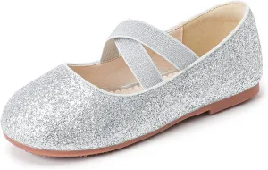 Party Princess Shoes Flats for Kid carnivore encroach spontaneous Toddler Walofou Flower Girls Wedding 