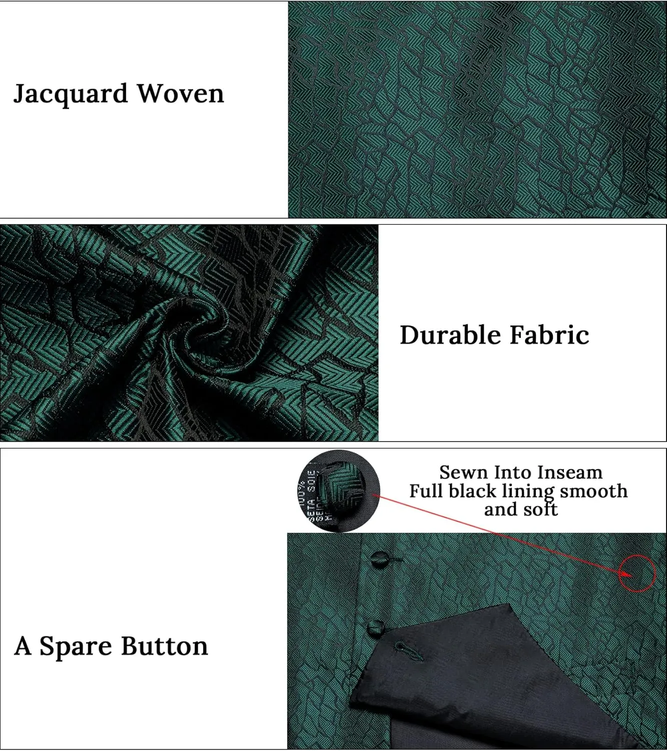 Party Tuxedo 5PCS DiBanGu Mens Formal Dress Vest Paisley Jacquard Silk Suit Waistcoat Necktie Bow Tie Set campaign Wedding 