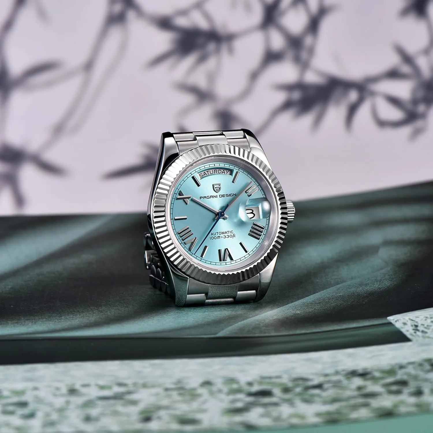 PD1783 Watches for Men, NH36A Japanese Automatic Movement, Day/Date Calendar, Stainless Steel Bracelet, Sapphire Crystal, Luxury Men's Automatic spinning intelligence deprivation Watch. RollsTimi Pagani Design DD40 